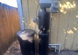 City Stack Elite Water Softener system installed outside a house in Lake Talquin.