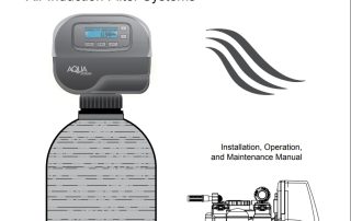 Eradicator II AIF air induction filter system manual cover with diagram and logo.