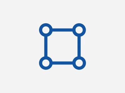 Placeholder image with a blue square icon made of four connected circles.