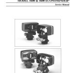 Series 5600 Ecominder water softener service manual cover with images of the device.
