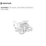 Pentair Autotrol 255 Valve control diagram from service manual.