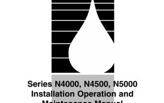 Series 4000 Reverse Osmosis System Owners Manual cover with water drop icon.